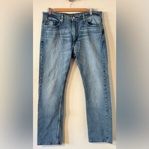 Levi's 513 Slim Straight Blue Denim Jeans Men’s Size 34 x 30